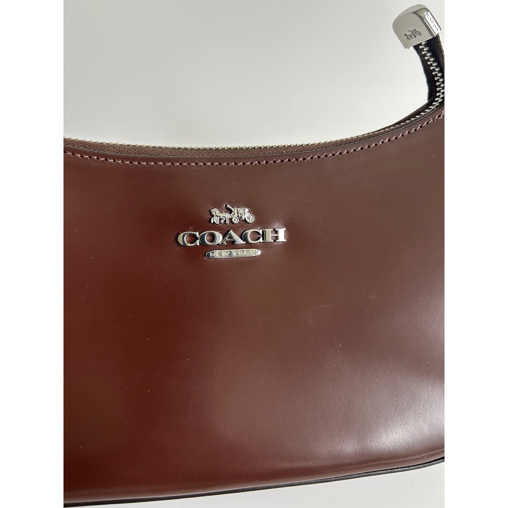 Coach Teri Maple Spazzolato Leather Shoulder Bag CV935 Excellent - Picture 6 of 11